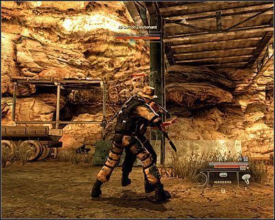 Upewnij się, że nie zostałeś zauważony przez bossa, zaczekaj aż zacznie iść w bok i ruszaj w stronę mostu - Shaheed - Opis przejścia (4) | Arabia | Alpha Protocol - Alpha Protocol - poradnik do gry