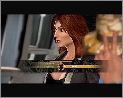 W trakcie przelotu w wybrane przez siebie miejsce poznasz Scarlet Lake, od której otrzymasz wizytówkę i propozycję wymiany informacji - Zakończenie | Arabia | Alpha Protocol - Alpha Protocol - poradnik do gry
