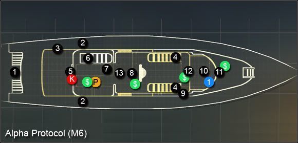 1 - Lazos Yacht - Wprowadzenie i mapa | Moskwa | Alpha Protocol - Alpha Protocol - poradnik do gry