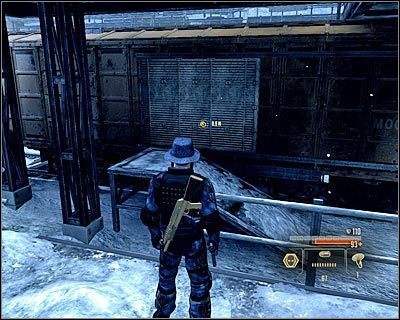 Niezależnie od wybranego wariantu zdobądź Assault Rifle Muzzle Break (upgrade karabinu szturmowego) (M7, 2 ) i przedostań się do oznaczonego przez grę wagonu (M7, 19) - Weapon Shipments - Opis przejścia (2) | Moskwa | Alpha Protocol - Alpha Protocol - poradnik do gry