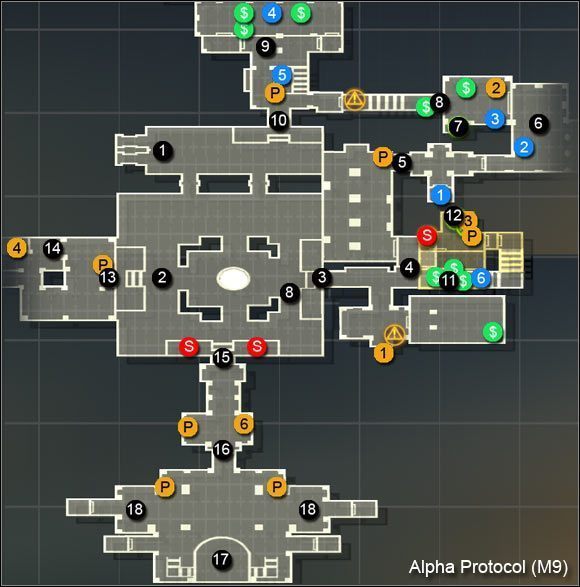 1 - Braykos Mansion - Wprowadzenie i mapa | Moskwa | Alpha Protocol - Alpha Protocol - poradnik do gry