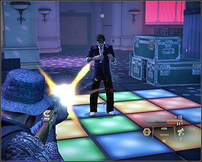 Trzecia część to ucieczka bossa na górne balkoniki, z których będzie prowadził ostrzał - Braykos Mansion - Opis przejścia (2) | Moskwa | Alpha Protocol - Alpha Protocol - poradnik do gry