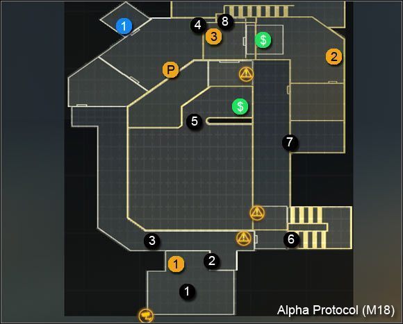 1 - Surkovs Escape - Wprowadzenie i mapa | Moskwa | Alpha Protocol - Alpha Protocol - poradnik do gry