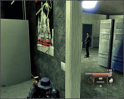 Jeżeli nie chcesz wszczynać alarmu to wybierz od razu lewy korytarz (M18, 3) - Surkovs Escape - Opis przejścia | Moskwa | Alpha Protocol - Alpha Protocol - poradnik do gry