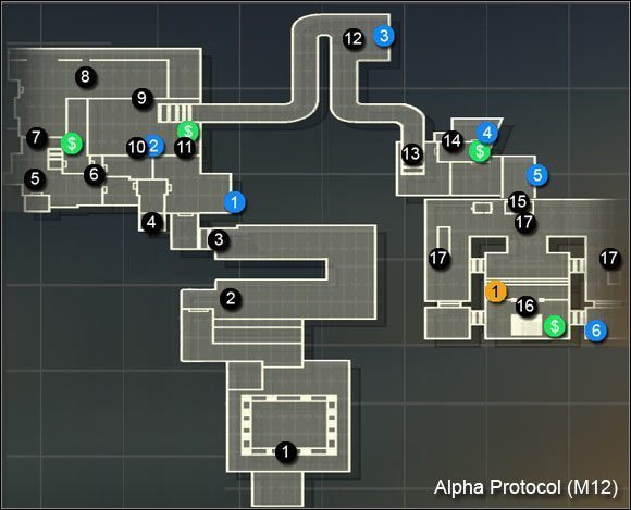 1 - Ruins - Wprowadzenie i mapa | Rzym | Alpha Protocol - Alpha Protocol - poradnik do gry