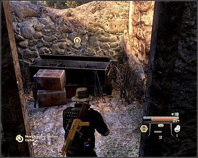 Od razu po przeskoczeniu przez murek dobrze byłoby zająć się pojedynczym wartownikiem patrolującym tę okolicę - Ruins - Opis przejścia (1) | Rzym | Alpha Protocol - Alpha Protocol - poradnik do gry