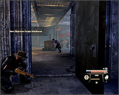 Jeżeli nie zdążysz to w okolicy zaczną pojawiać się funkcjonariusze policji - Delivery at Warehouse - Opis przejścia | Rzym | Alpha Protocol - Alpha Protocol - poradnik do gry