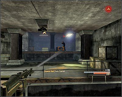 Od razu po zlikwidowaniu Chunga skieruj się do niewielkiej kładki (M15, 34) zlokalizowanej w pobliżu zniszczonych lub sprzymierzonych wieżyczek - Triad HQ - Opis przejścia (3) | Tajpej | Alpha Protocol - Alpha Protocol - poradnik do gry