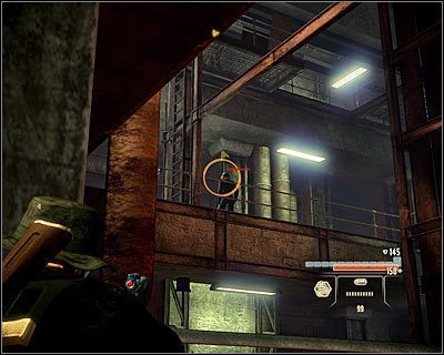 Znajdziesz się teraz w kilkupoziomowej sali (M19, 4), w której do zlikwidowania będą nowi przeciwnicy - Assassination Plans - Opis przejścia (1) | Tajpej | Alpha Protocol - Alpha Protocol - poradnik do gry