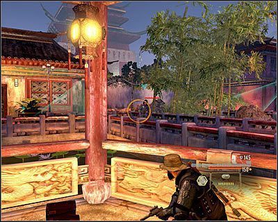 W trakcie eksploracji ogrodów będziesz musiał uważać na wrogów oraz na kamery bezpieczeństwa - Stop Omen - Opis przejścia (2) | Tajpej | Alpha Protocol - Alpha Protocol - poradnik do gry