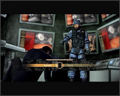 Po znalezieniu się w środku ostrzelaj Lelanda, który nie będzie mógł odpowiedzieć na Twoje ataki - Alpha Protocol - Opis przejścia (5) | Finał | Alpha Protocol - Alpha Protocol - poradnik do gry