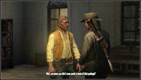 Udaj się do El Matadero (M3) , gdzie przekażesz paczkę #1 w zamian otrzymując $1000, które musisz dostarczyć Uriahowi - Nieznajomi (3) | Aktywności dodatkowe | Red Dead Redemption - Red Dead Redemption - poradnik do gry