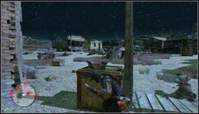 Nie bacząc na przeciwników biegnij w stronę szubienicy - The Frontier (3) | Opis przejścia | Red Dead Redemption - Red Dead Redemption - poradnik do gry