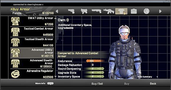 Najlepsze pancerze mogą na czarnym rynku kosztować grubo ponad 100 tysięcy dolarów - Obrona | Porady | Alpha Protocol - Alpha Protocol - poradnik do gry