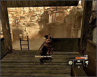 Korzystanie ze stacjonarnych działek jest wskazane, choć należy uważać by w międzyczasie nie zginąć w wyniku eksplozji podrzuconego granatu - Przeciwnicy | Porady | Alpha Protocol - Alpha Protocol - poradnik do gry