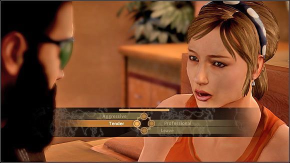 Na sam koniec wybieraj opcje układnego stylu zachowania - Romanse (1) | NPC | Alpha Protocol - Alpha Protocol - poradnik do gry