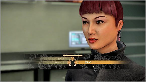 Z Miną po raz pierwszy będziesz mógł porozmawiać jeszcze w trakcie rozgrywania prologu (Graybox) - Romanse (2) | NPC | Alpha Protocol - Alpha Protocol - poradnik do gry