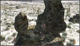 Po dotarciu na miejsce z dwoma olbrzymimi skałami, wespnij się na tę po prawej - Treasure Hunter | Wyzwania | Osiągnięcia | Red Dead Redemption - Red Dead Redemption - poradnik do gry