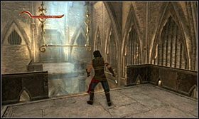 Z tarasu skocz na drążek otwierający mechanizm drzwi naprzeciwko - Skarbiec | Opis przejścia Prince of Persia Zapomniane Piaski - Prince of Persia: Zapomniane Piaski - poradnik do gry