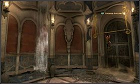 Po pokonaniu wszystkich wejdź do małej komnaty, z której wyszli wrogowie - Łaźnia | Opis przejścia Prince of Persia Zapomniane Piaski - Prince of Persia: Zapomniane Piaski - poradnik do gry