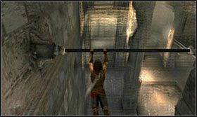 Z kamieni przeskocz na kolejne tyczki - Rekem | Opis przejścia Prince of Persia Zapomniane Piaski - Prince of Persia: Zapomniane Piaski - poradnik do gry