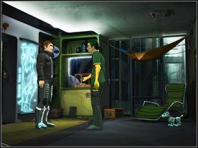 Udaj się do pubu i przyjrzyj skanerowi przy drzwiach - Rozdział siódmy | Opis przejścia Goin Downtown - Goin Downtown - poradnik do gry