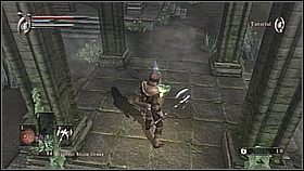 Wybiegamy na powietrze - na końcu muru po lewej leżą kolejne zioła - Demons Souls: Journey to the Nexus - solucja, opis przejścia - Demons Souls - poradnik do gry