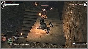 Ruszamy w dalszą drogę w dół krętymi schodami - Demons Souls: Boletarian Palace (2) - solucja, opis przejścia - Demons Souls - poradnik do gry