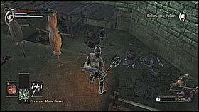 Biegniemy do drugiej odnogi wcześniejszego dziedzińca (Ostrava tam pójdzie) - dobiegamy do końca kolejnej otwartej części i obracamy się w prawo - Demons Souls: Boletarian Palace (3) - solucja, opis przejścia - Demons Souls - poradnik do gry