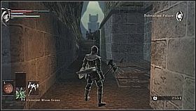 Wracamy na górę rusztowania i schodów, do przejścia z mgłą - Demons Souls: Boletarian Palace (3) - solucja, opis przejścia - Demons Souls - poradnik do gry