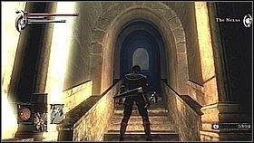 Na kolejnym piętrze wchodzimy do korytarza, [1] który skręci w lewo - w tunel pod górę - Demons Souls: Nexus 2 - solucja, opis przejścia - Demons Souls - poradnik do gry