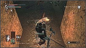 Po spotkaniu z Ostravą udajemy się w przeciwną stronę, po drodze eliminując wrogów (czających się za rogami) - Demons Souls: Boletarian Palace - Phalanx Archstone (2) - solucja - Demons Souls - poradnik do gry