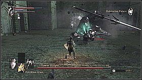 Gdy wybijemy kuszników po jednej stronie biegniemy dalej i dostajemy się na drugą - tutaj powtarzamy proces - Demons Souls: Tower Knight - solucja, opis przejścia - Demons Souls - poradnik do gry