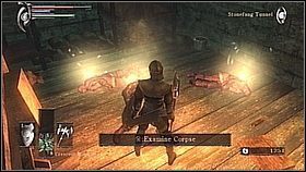 Po ubiciu trzech psów wchodzimy do małego pomieszczenia - na wprost zobaczymy kolejnego grubego maga - Demons Souls: Stonefang Tunnel (1) - solucja, opis przejścia - Demons Souls - poradnik do gry