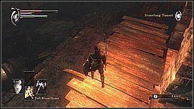 Poziom niżej zobaczymy most, który prowadzi do grubego maga - niestety gdy na niego wejdziemy, spadniemy na dół - Demons Souls: Stonefang Tunnel (1) - solucja, opis przejścia - Demons Souls - poradnik do gry