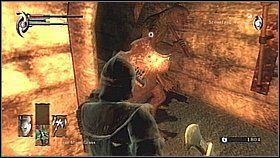 Po zdobyciu wszystkich potrzebnych elementów i ewentualnej wizycie w Nexusie, wracamy windą do góry i wchodzimy z powrotem do kopalni - skręcamy w przejście zasłonięte mgłą - Demons Souls: Stonefang Tunnel (2) - solucja, opis przejścia - Demons Souls - poradnik do gry