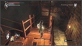 W jednym z rogów wieży znajdziemy Shard of Dragonstone - Demons Souls: Stonefang Tunnel (3) - solucja, opis przejścia - Demons Souls - poradnik do gry
