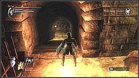 Udajemy się schodami w górę, skręcając kilka razy - Demons Souls: Stonefang Tunnel (3) - solucja, opis przejścia - Demons Souls - poradnik do gry