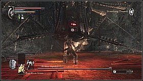 Jeśli chcemy pokonać pająka z bliska musimy mieć dużo leczenia i umiejętności lub odpowiednie przedmioty (chroniące przed ogniem) - Demons Souls: Armor Spider - solucja, opis przejścia - Demons Souls - poradnik do gry