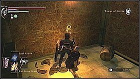 Trafimy tu na postać, która zagwarantuje nam, że nie przeszkodzi w naszej misji - Demons Souls: Tower of Latria (3) - solucja, opis przejścia - Demons Souls - poradnik do gry