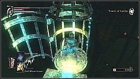 Koło niebieskiej flary jest klatka z więźniem - Demons Souls: Fools Idol Archstone (2) - solucja, opis przejścia - Demons Souls - poradnik do gry