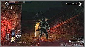 Biegniemy na prawo od klatki, trzymając się ściany - Demons Souls: Fools Idol Archstone (2) - solucja, opis przejścia - Demons Souls - poradnik do gry