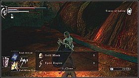 Gdy dotrzemy do wieży z sercem najpierw skręcamy w prawo i schodzimy na dół, okrążając budynek - Demons Souls: Fools Idol Archstone (2) - solucja, opis przejścia - Demons Souls - poradnik do gry