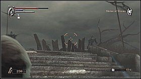 Dalej znajdują się schody, a na nich kolejny wróg - Demons Souls: Shrine of Storms (1) - solucja, opis przejścia - Demons Souls - poradnik do gry