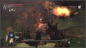 Jeśli nie dajemy rady z dystansu to używamy terpentyny na najlepszą broń i zeskakujemy do bagna - Demons Souls: Leechmonger - solucja, opis przejścia - Demons Souls - poradnik do gry