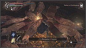 Na dole zbliżamy się do miejsca, w które spadła wylęgarnia - wysepkę oblegają ślimaki, więc trzeba je najpierw zabić (sprawę załatwią strzały, czary obszarowe, czy Fire Bomb) - Demons Souls: Leechmonger Archstone (2) - solucja, opis przejścia - Demons Souls - poradnik do gry