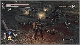 Wracamy do zamku Boletarian - podchodzimy do zamglonych drzwi - Demons Souls: Tower Knight Archstone (1) - solucja, opis przejścia - Demons Souls - poradnik do gry