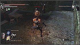 Trafimy na wrogów i zobaczymy krótką scenkę - Demons Souls: Tower Knight Archstone (1) - solucja, opis przejścia - Demons Souls - poradnik do gry