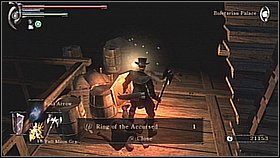 Biegniemy dalej zaułkami (otwieramy drugą kratę) aż dotrzemy do dużej wieży - Demons Souls: Tower Knight Archstone (2) - solucja, opis przejścia - Demons Souls - poradnik do gry