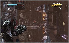 Podejdź do krawędzi i spójrz na dół, gdzie zauważysz kilka jednostek wroga - - Część 1 - Ciemny Energon (1) - Opis przejścia - Transformers: Wojna o Cybertron - poradnik do gry